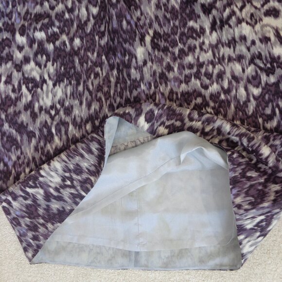 J.Crew Women's Leopard Print V Neck Wool & Silk Full Lined Dress Size 12 - Picture 7 of 7